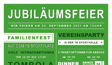 Jubiläumsfeier - bitte beachten